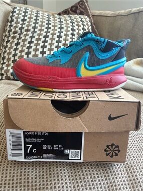Nike Kids Kyrie 8 SE Toddler Sneakers - Black/Red/Yellow/Blue